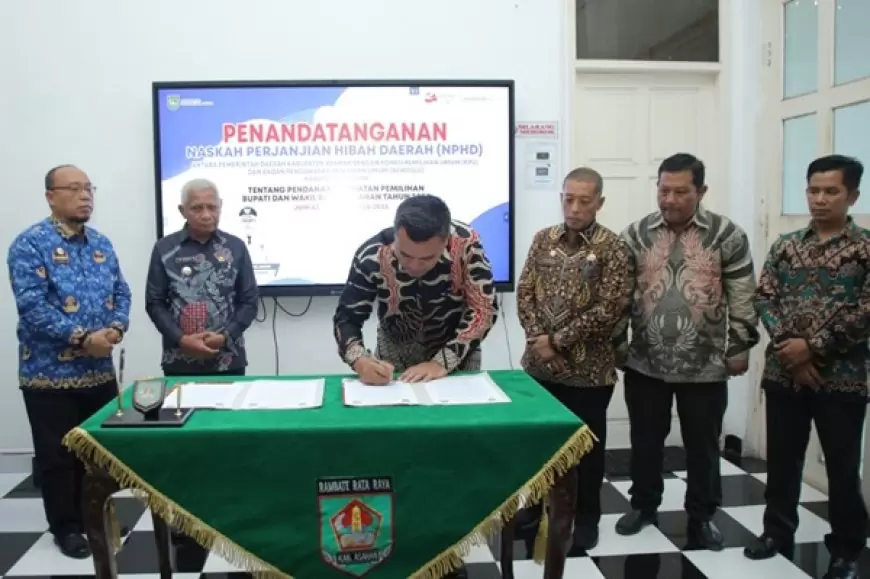 Pemkab dan KPU Asahan Teken NPHD Pemilu 2024