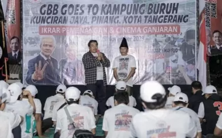 Sukarelawan GBB Gelar Nonton Bareng di Perkampungan Buruh Tangerang untuk Kenalkan Ganjar-Mahfud