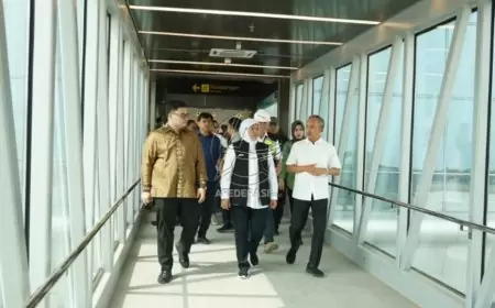 Kunjungi Bandara Dhoho, Mas Dhito Ajak Kepala Daerah Selingkar Wilis Bangun Jalan Non Tol