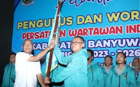 PWI Banyuwangi Resmi Dilantik, Komitmen Tingkatkan Profesionalitas dan Independensi Wartawan