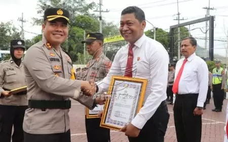 Personel Polres Trenggalek Raih Penghargaan atas Prestasi dalam Penanganan Kasus