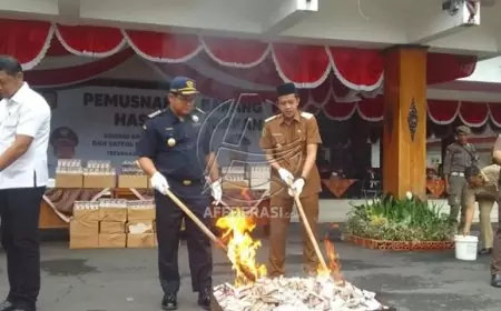 Pemusnahan Rokok Ilegal di Trenggalek untuk Menekan Peredaran yang Merugikan