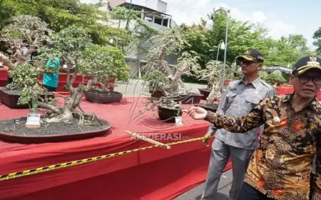 Pameran Tanaman Hias, Pj Bupati Heru Suseno : Pesona Bonsai sebagai Primadona Ekonomi Kreatif di Tulungagung