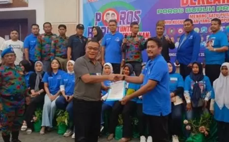 Poros Buruh di Riau Bersatu untuk Dukung AMIN di Pilpres 2024