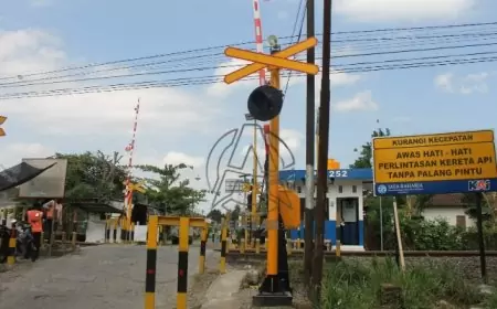 Pembangunan Palang Pintu dan Pos Jaga pada Perlintasan Sebidang di Tulungagung Belum Tuntas