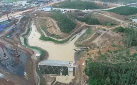 Pembangunan Embung KIPP oleh Brantas Abipraya di IKN Nusantara untuk Atasi Banjir dan Pemulihan Lingkungan