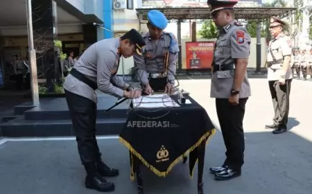 Lima Kapolsek dan Kasat Intelkam Polres Tulungagung dirotasi, Berikut Namanya