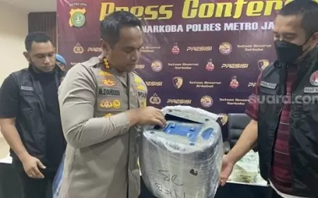 Polres Metro Jakarta Barat Ringkus 3 Kurir Narkotika Sabu dari Jaringan Internasional