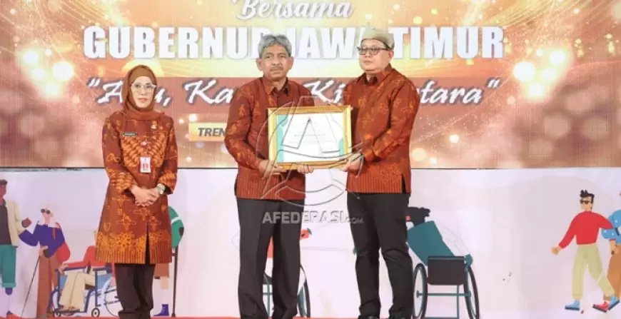 Trenggalek Raih Penghargaan Kabupaten Inklusi 2023 dari Gubernur Jawa Timur