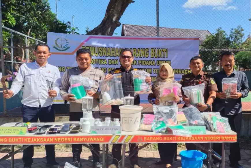 Jelang Akhir Tahun Ribuan Pil Koplo Dimusnahkan Kejari Banyuwangi