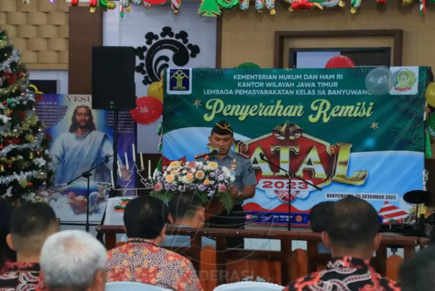 Delapan Warga Binaan Lapas Kelas IIA Banyuwangi Dapat Remisi di Hari Raya Natal
