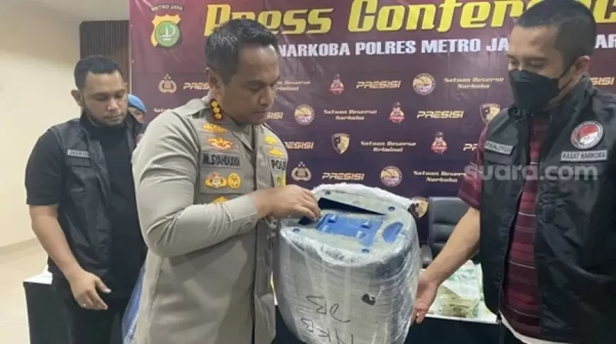 Polres Metro Jakarta Barat Ringkus 3 Kurir Narkotika Sabu dari Jaringan Internasional