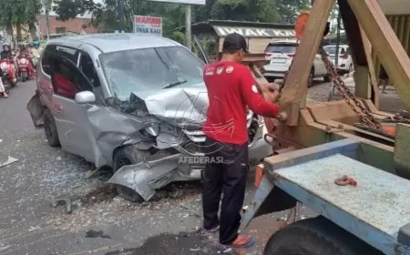 Kecelakaan Beruntun di Pare Warnai Awal Tahun Baru 2024