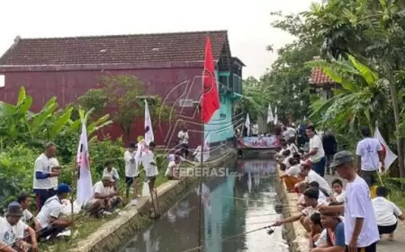 Relawan Jatim Beragam Cabang Tulungagung Gelar Acara Mancing Massal untuk Meraih Dukungan Pemilu 2024