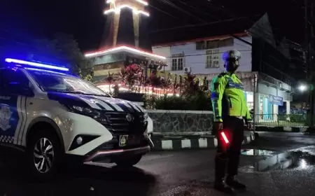Ciptakan Kamtibmas, Polres Trenggalek Gelar Patroli Biru Presisi