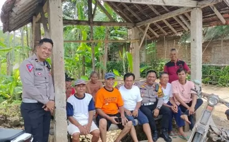 Satlantas Polres Trenggalek Blusukan Desa untuk Sosialisasi Tertib Berlalu Lintas