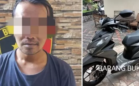 Pencurian Motor di Ngantru, Pria Asal Malang Diamankan oleh Polisi