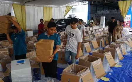 Baru Rampung 8 Kecamatan, KPU Tulungagung Kebut Setting Packing Logistik Pemilu 2024