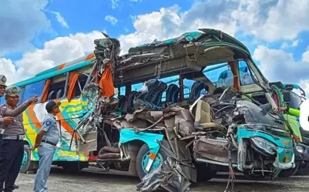 Kronologis Kecelakaan Bus Rombongan Ziarah Wali Tewaskan 5 Orang