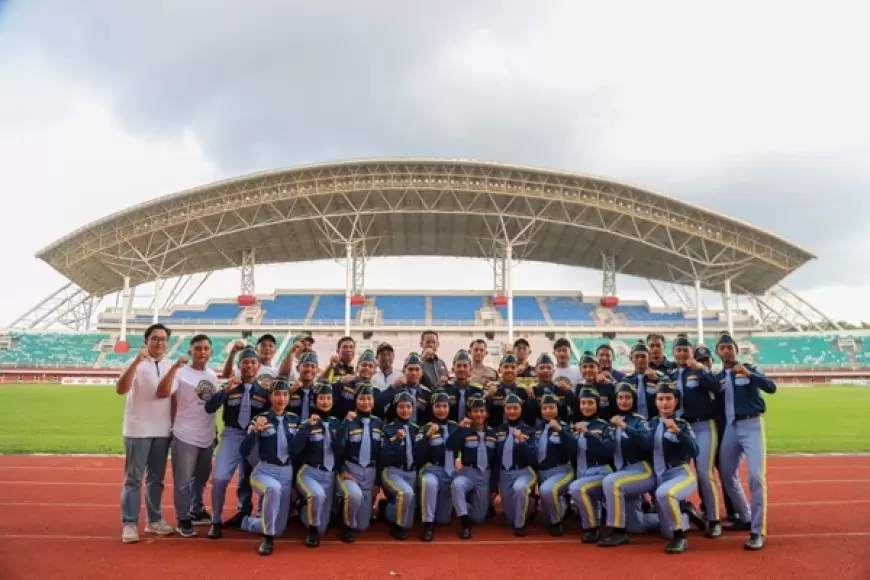 Pengukuhan Puluhan Atlet Drumband Jatim: Targetkan 17 Medali di PON XXI