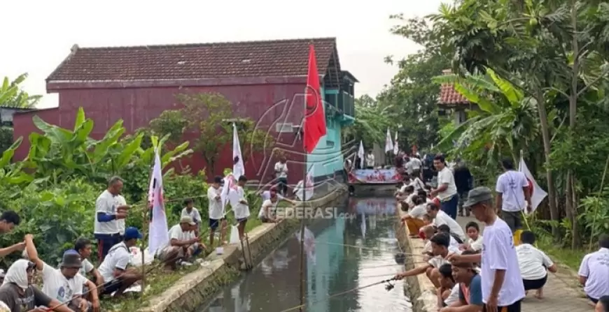 Relawan Jatim Beragam Cabang Tulungagung Gelar Acara Mancing Massal untuk Meraih Dukungan Pemilu 2024