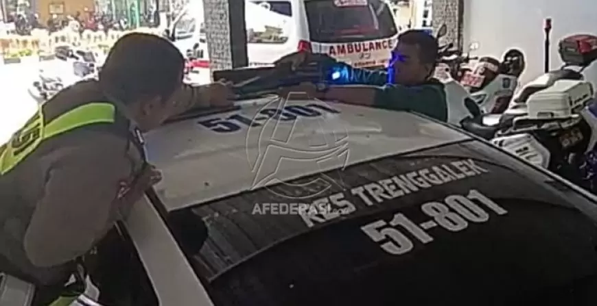 Lampu Rotator Kendaraan Patroli Polres Trenggalek Ditutup Kaca Film, Ini Tujuannya