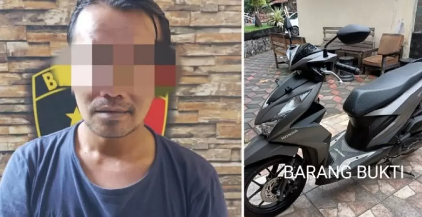 Pencurian Motor di Ngantru, Pria Asal Malang Diamankan oleh Polisi