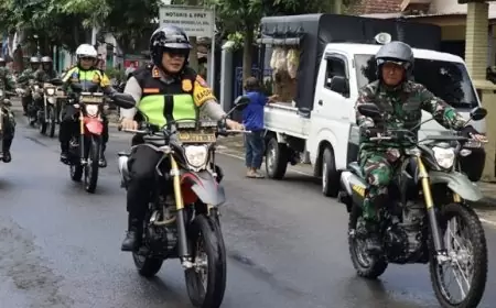 Pastikan Situasi Kondusif Jelang Pemilu, TNI-Polri Gelar Patroli Sekala Besar