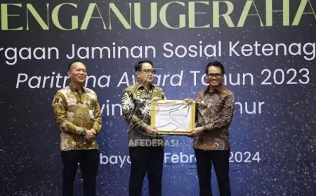 Pemerintah Kabupaten Tulungagung Raih Penghargaan Paritrana Award 2023