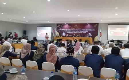 Hadiri Rekapitulasi Tingkat Kabupaten, Sekda Trenggalek : Pemilu 2024 Berjalan Aman dan Lancar