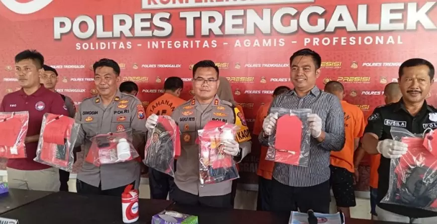 Kurun Waktu Satu Setengah Bulan, Satreskoba Polres Trenggalek Sukses Ungkap 5 Kasus