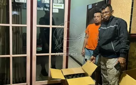 Polisi Situbondo Amankan Ratusan Botol Miras dari Rumah Warga