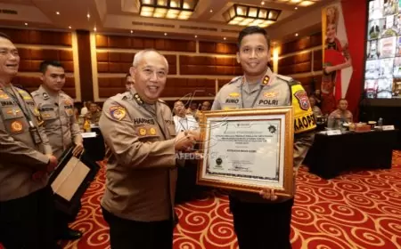 Polres Kediri Dapat Penghargaan Pelayanan Terbaik dari Ombudsman RI