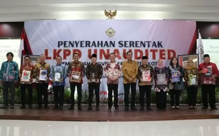 Serahkan LKPD 2023, Pemkab Kediri Komitmen Tingkatkan Integritas Tata Kelola Keuangan Daerah