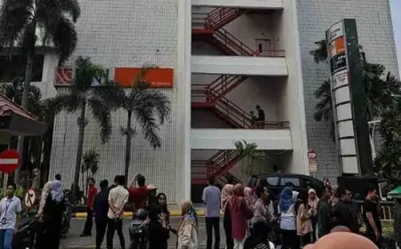 Imbas Gempa Gedung Utama Petrokimia Gresik Alami Retak, Kontruksi Utama Gedung Masih Aman