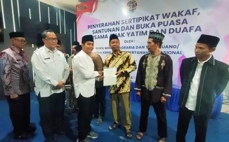 385 Tanah Wakaf di Gresik, Terima Sertifikat dari BPN pada Triwulan I 2024