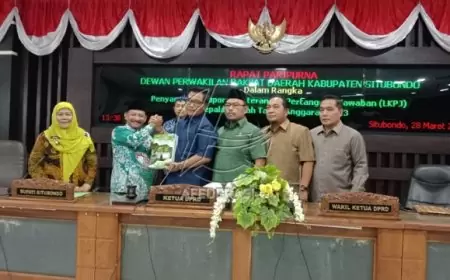Paripurna DPRD Situbondo Terima Dokumen LKPJ  Bupati  2023