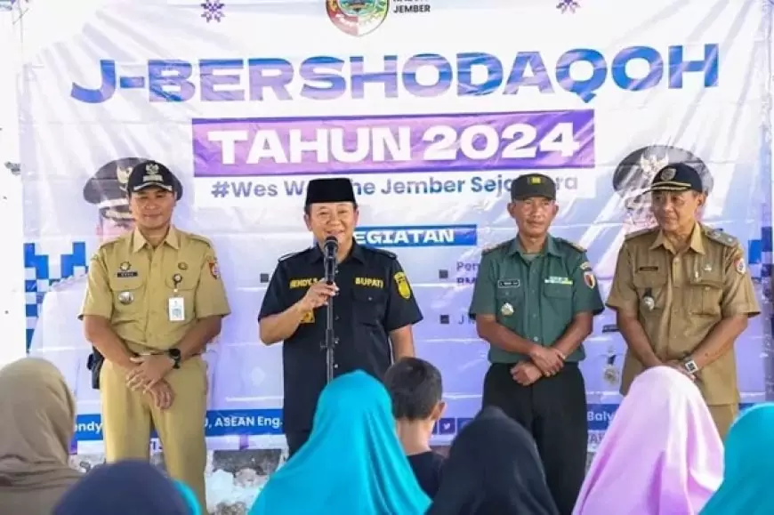 J-Bershodaqoh, Bupati Hendy Ajak Warga Berbagi