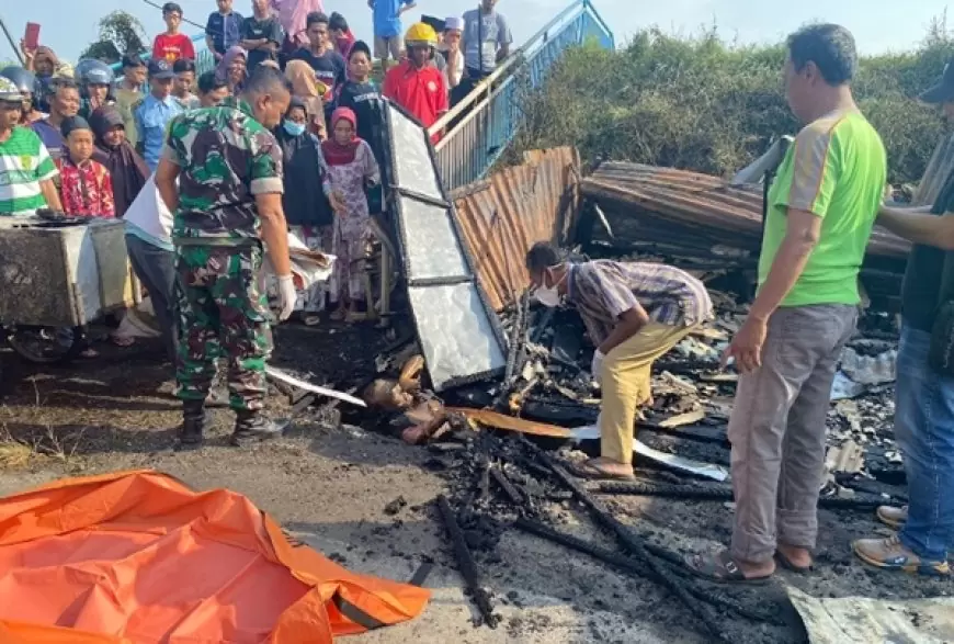 Seorang Nenek Tewas Terpanggang Akibat Kebakaran Kios Bensin dan Kembang Api 