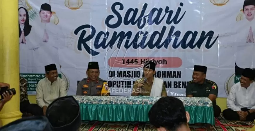 Bupati Trenggalek Mochamad Nur Arifin Tekankan Pentingnya Hidup Berakal saat Safari Ramadhan
