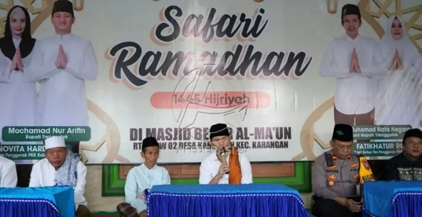 Hadiri Safari Ramadhan, Bupati Arifin:Trenggalek Berhasil Turunkan Kemiskinan Ekstrem 0 Persen