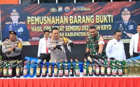 Operasi Pekat Semeru 2024, Polres Gresik Ungkap 206 Kasus dan Amankan 223 Tersangka