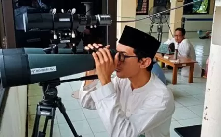 Pemantauan Hilal di Bukit Condrodipo Gresik, Hilal Tidak Terlihat