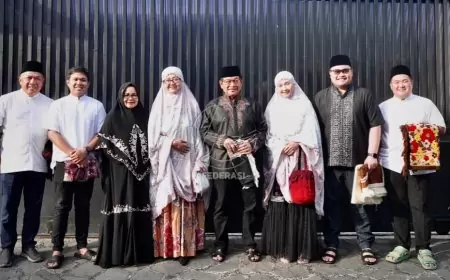 Mas Dhito Bersama Pramono, Rayakan Lebaran Idul Fitri di Kediri