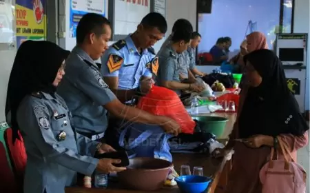 Layanan Kunjungan Lapas Banyuwangi Saat Idul Fitri Dijaga Ketat