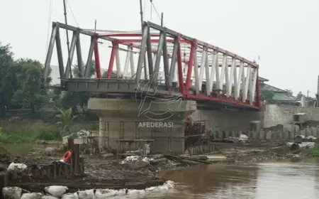 Pemkab Kediri Targetkan Jembatan Jongbiru Rampung Pertengahan 2024