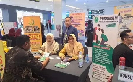 Posbakum PN Gresik Buka Pelayanan Hukum Gratis di Mall