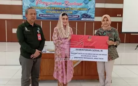 Pemerintah Trenggalek Terima 60 Titik Instalasi Air Bersih dari Kementerian Sosial