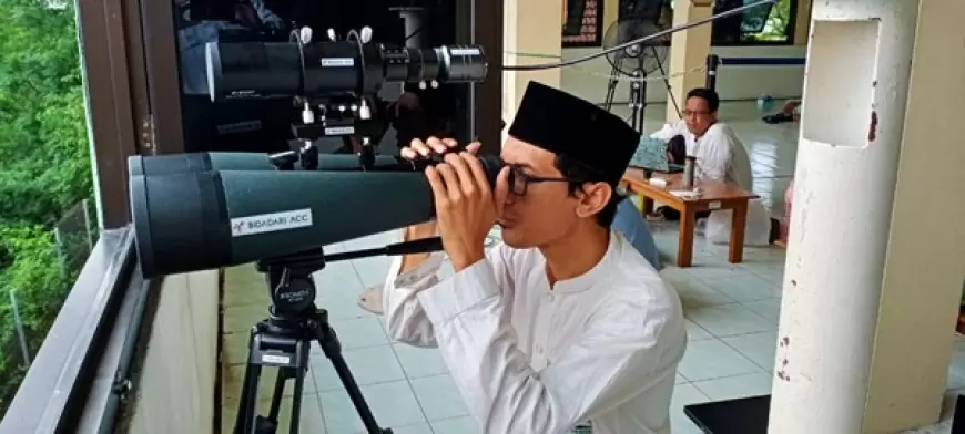 Pemantauan Hilal di Bukit Condrodipo Gresik, Hilal Tidak Terlihat