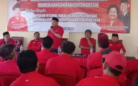 Rakorcab PDIP Gresik, Usulkan Lima Calon Kepala Daerah Dari Internal dan Eksternal  